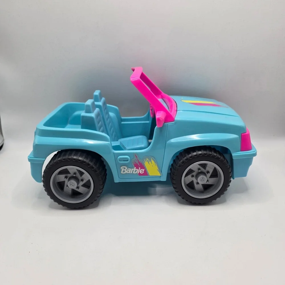 Barbie‎ Jeep Toy Vehicle Kids Blue Pink 1994 Mattel Vintage Retro Doll Car 90s